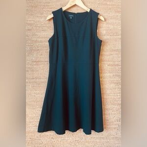 Talbots Petite Black Sleeveless A-Line Dress Size 12P Classic Work/Casual